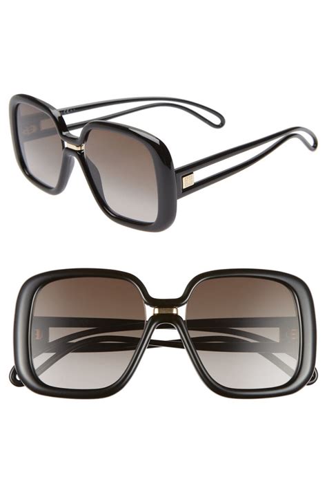 givenchy studded square sunglasses|givenchy 55mm oversized sunglasses.